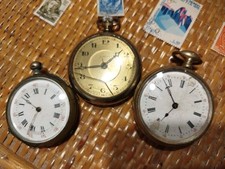 Lotto Oggetti Antichi-Orologi uomo da tasca Vintage Meccanici+RARI Francobolli 