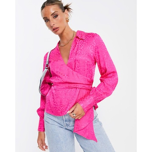 Topshop blusa rosa caldo