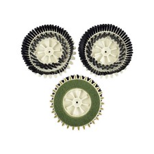 TRIS SPAZZOLE SETOLE CON PAD