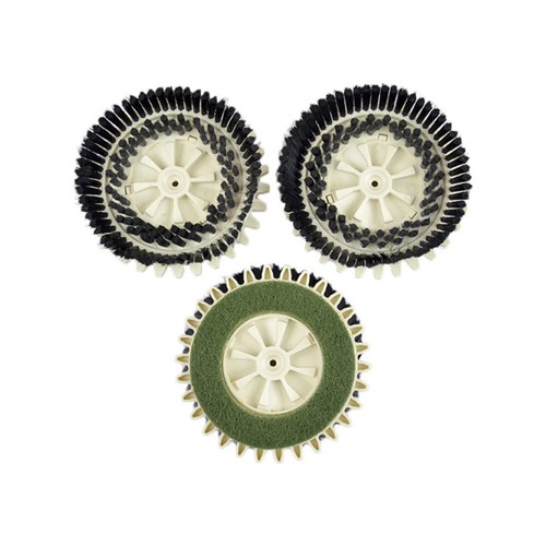 Tris spazzole setole con pad - spazzole,