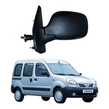 Retrovisore Sinistro SX per RENAULT Kangoo NISSAN Kubistar Meccanico (NERO)