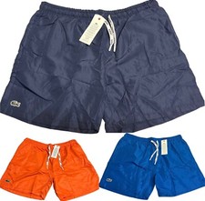 LACOSTE PANTALONCINI DA BAGNO ESTIVI NUOVI INTERNI IN RETE DI LINO PER UOMO