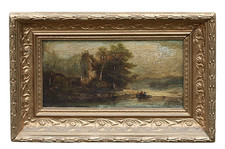 Olio su Legno Telaio - Antico