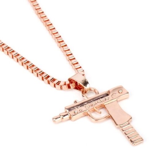 Collana revolver acciaio inox
