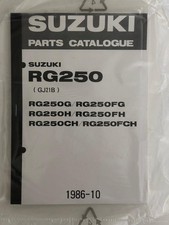 Parts Catalogue  SUZUKI RG250