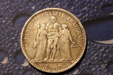 Rarissimi 5 Franchi in Argento del 1875 Francia - Libertè Egalitè Fraternitè