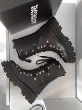 Altercore boots black platform boots 38 Gothic shoes grunge punk combat boots