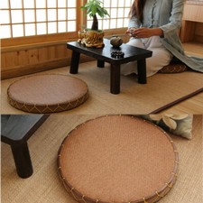 Nuovo cuscino sedile futon tatami stile giapponese rotondo cerimonia tè zen pavimento finestra