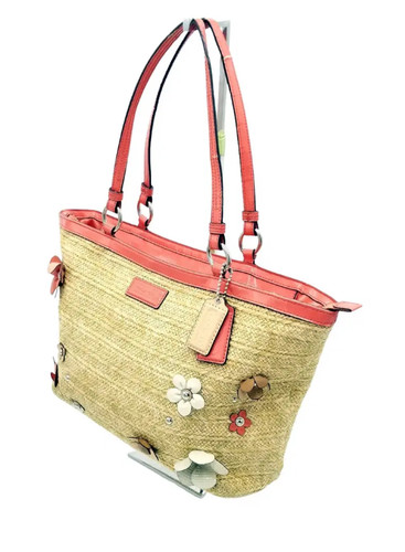 Borsa coach paglia con - in, zip