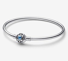 "PANDORA" BRACCIALE RIGIDO "JASMINE ALADDIN" 💙💙💙LIMITED EDITION ARGENTO 21CM!