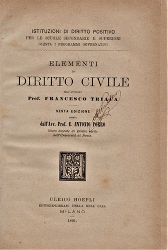Triaca francesco elementi - -, di