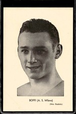 Cartolina calcio calciatore Aldo Boffi A.S Milano