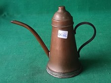 VECCHIA OLIERA BRICCO ARTIGIANALE VINTAGE IN RAME MANICO IN OTTONE. DC66