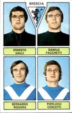 figurina calciatori Bisvalida panini 1971/72 # BRESCIA GALLI DANILO FACCHETTI