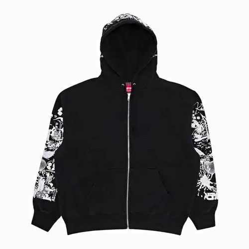 Felpa supreme nera full - supreme,