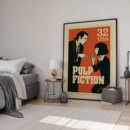 Stampa artistica timbro retrò