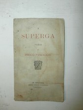Rarissimo Antico Libro Poesia A Superga Enrico Panzacchi 1878 Prima edizione