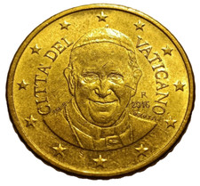 50 CENTESIMI DI EURO CITTA DEL VATICANO 2016 PAPA FRANCESCO RARA