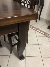 Tavolo Arte Povera In Massello Di Noce