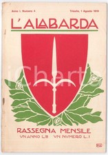 1919 L'ALABARDA Rivista Anno I Numero 4 - Giovanni QUARANTOTTO su Nazario Sauro