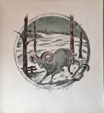 Sigfrido Bartolini - SEGNO ZODIACO: ARIETE - Litografia firm. e num. 1978