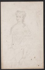 Costume Da Donna Barocco Femme Arnaud-Durbec Marsiglia Disegno