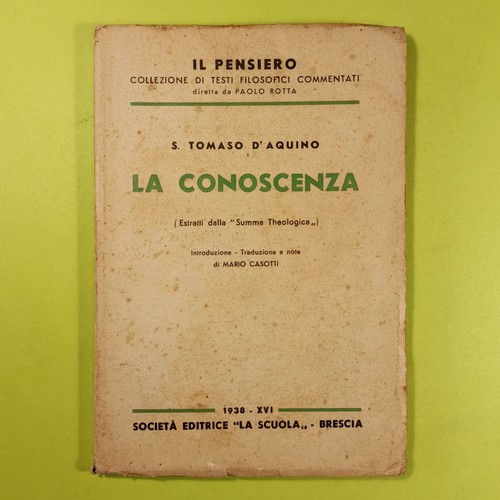 Conoscenza tommaso aquino - la, d'aquino