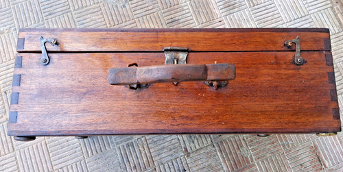 Antica valigia legno - valigia,