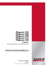 Case Magnum 235 260 290 315 340 manuale riparazione trattore manuale officina PDF