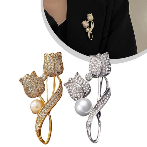 Spilla tulipano strass - , fiori