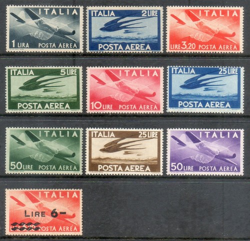 Italia 1945 posta aerea - 1945-46,