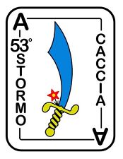 53° STORMO CACCIA (A.M.I.)-Stickers Adesivo Collezionismo (Araldica-Militaria) 