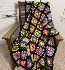 Vtg Handmade Colorful Granny