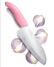 coltello in ceramica kyocera fk 140 manico rosa