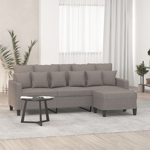 Seater sofa with footstool - 3-seater,