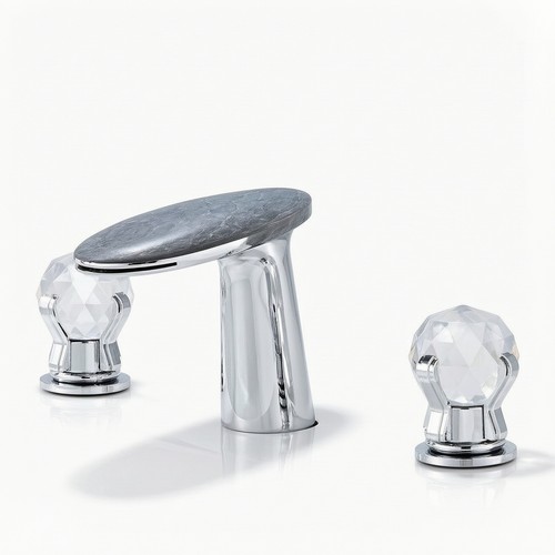 Rubinetto lavabo con - rubinetto, fori