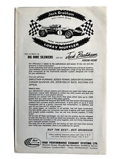Jack Brabham Lukey Silenziatore Big Bore Silenziatori Brochure Originale