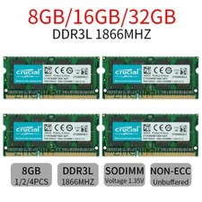 Crucial 32Go 16Go 8Go 4G PC3L