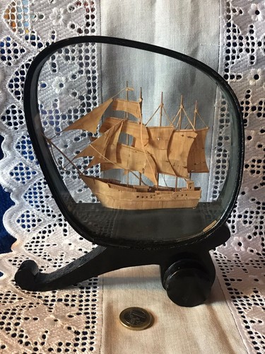 Teca con veliero legno - con,