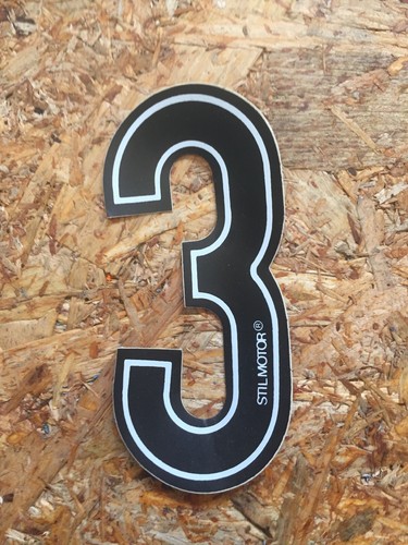Numero adesivo moto altezza - 3,