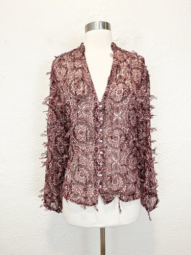 Zara blusa top rosso - zara, borgogna