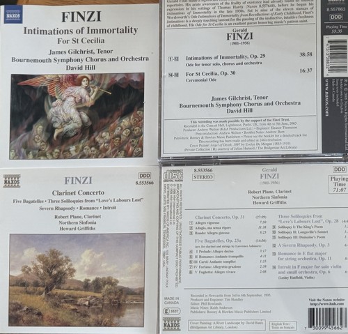 Gerald finzi intimations - gerald, of