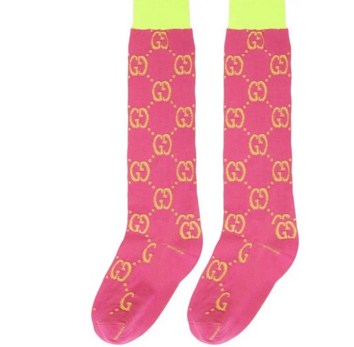 Calze gucci rosa giallo con - gucci, e