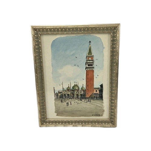 Acquerello vintage firmato