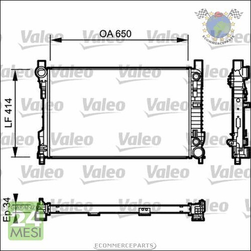 Radiatore acqua valeo per - radiatore,