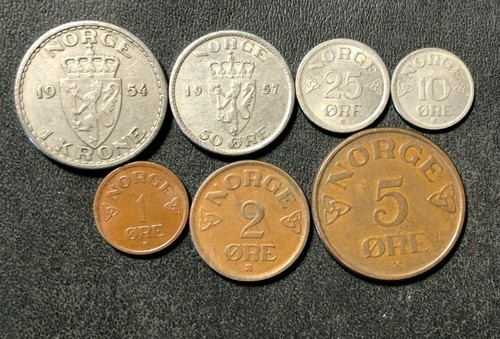 Vintage norvegia moneta - norvegia,
