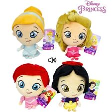 Principesse Peluche 27cm Bambola Originale Disney con Suono Sirenetta Biancaneve
