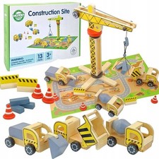 Gru in legno verde cantiere