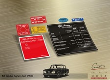 Kit adesivi vano motore - adesivi, alfa