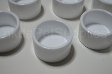 Alimentatore in plastica rotonda per alimenti per volatili per alimenti a base di uova, semi, grana, voliera canarino